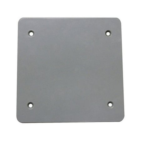 Gizmo Electrical Box Cover, 2 Gangs, Square, Blank Cover GI705730